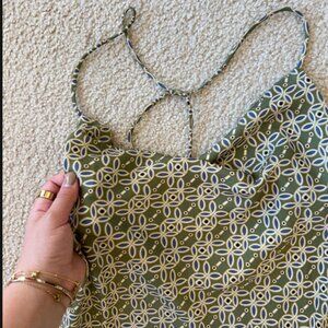 Cute satin slip dress with summer dress